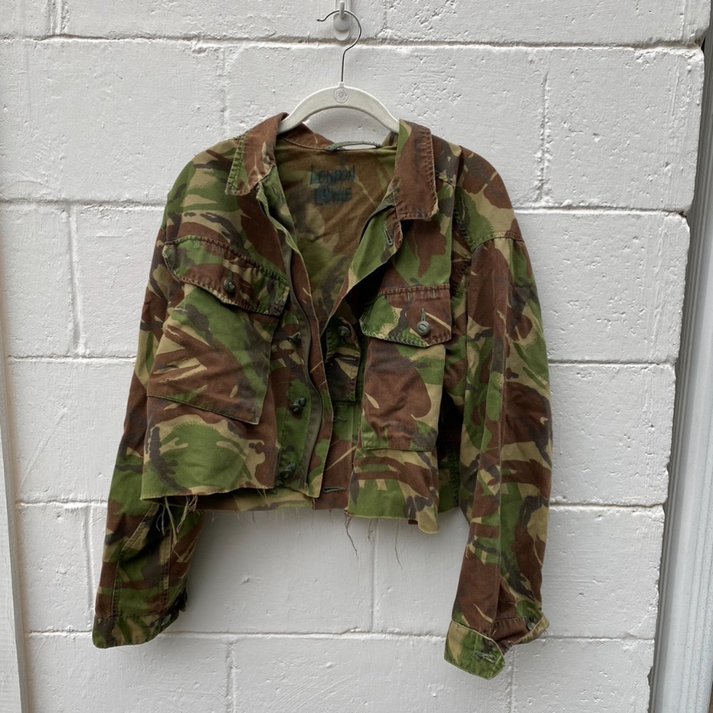Vintage Camo Crop Jacket